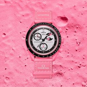 🍇 Swatch x Omega Mission to the Pink Moonphase Watch